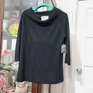 Debbie Morgan Women's Cowl Neck Swearer 3/4 Sleeves Size Medium NWT